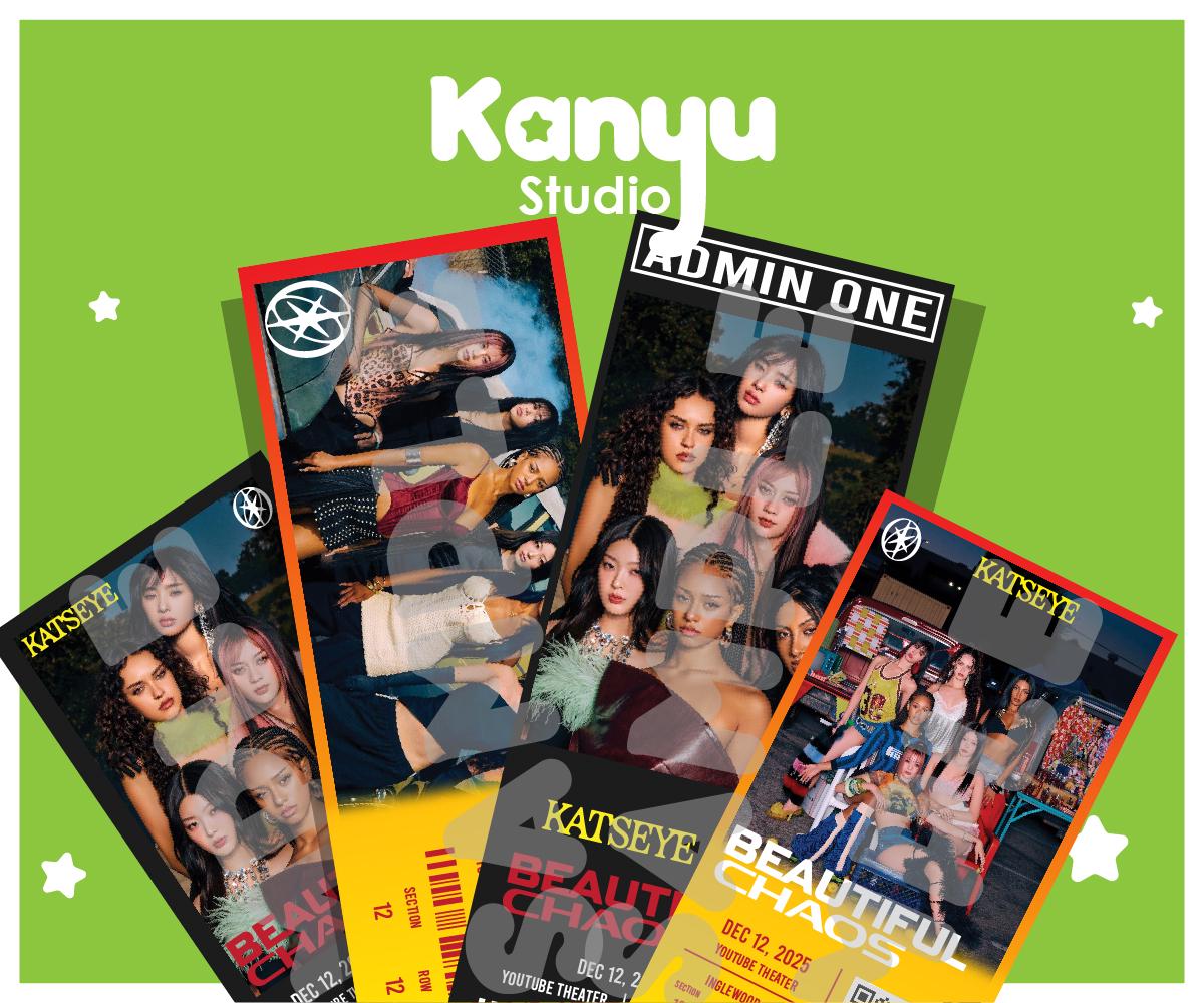 Custom Katseye Tour Ticket 2025: Fan Gift Keepsake (digital