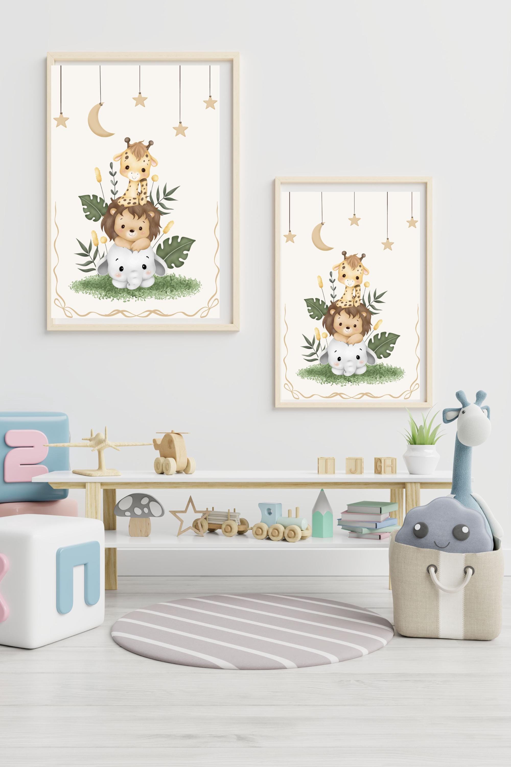 Adorable Baby Animal Wall Art Print | Nursery Decor, Cute Baby Animals ...