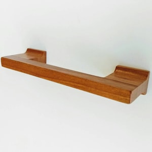 Slimline Flared Cherry Wood Cabinet Pull