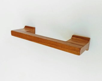 Slimline Flared Cherry Wood Cabinet Pull