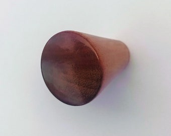 Modern Round Mahogany Wood Cabinet Knob