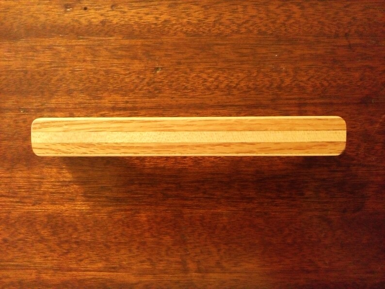 Maple Wood Cabinet Pulls with Oak Inlay