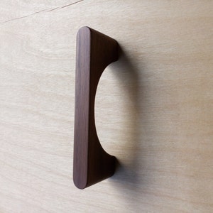 Designer Walnut Wood Cabinet Pull Small image 3