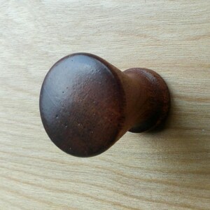 Chess Mahogany Wood Cabinet Knob image 2