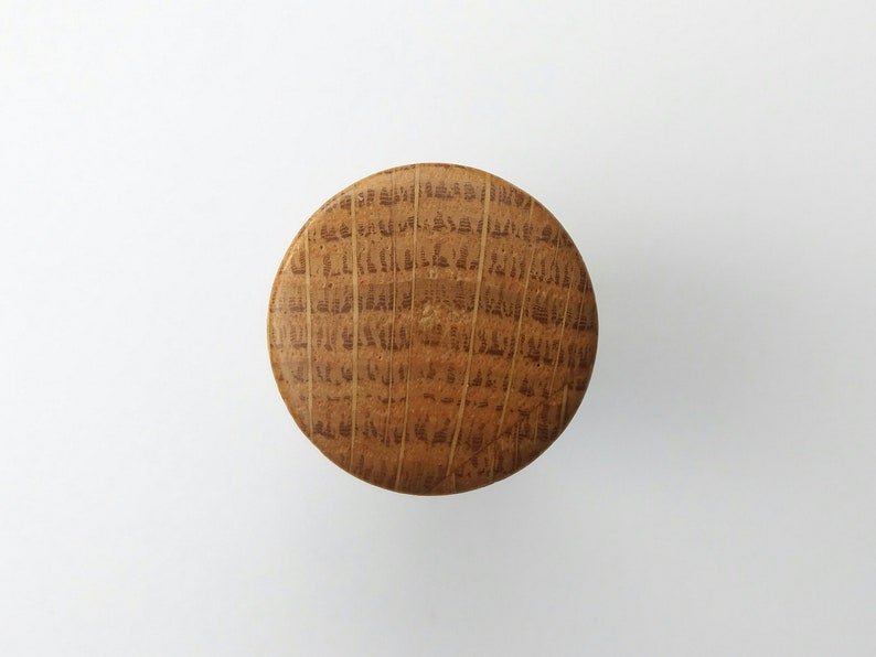 Modern White Oak Wood Knob Etsy Denmark