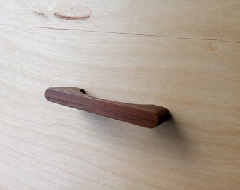 Designer Walnut Wood Cabinet Pull- Small