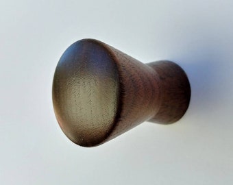 Puxador redondo de armário de nogueira de designer