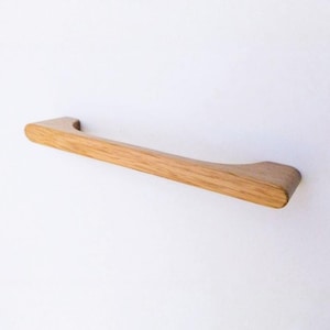 Designer White Oak Wood Cabinet Pull