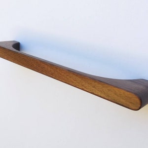 Designer Walnut Wood Cabinet Pull