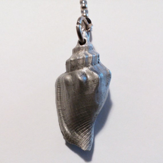 Pewter Conch Seashell Ceiling Fan Chain Pull