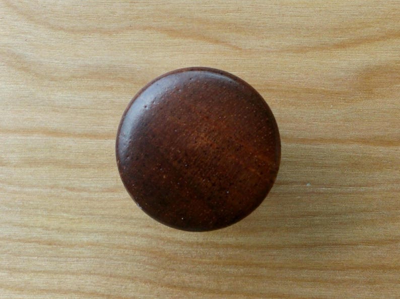 Chess Mahogany Wood Cabinet Knob image 3