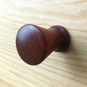 Designer Padauk Wood Cabinet Knob-Round