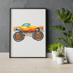 Monster Truck Png Bundle, Big Truck Sublimation Designs, Kids Monster Truck, Offroad Truck, Monster Truck Clipart, Truck Clipart, for Cricut image 7