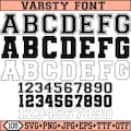 Varsity Font Svg, Varsity Letters Svg, Varsity Alphabet, Jersey Font Svg, College Font, Sports Font, Football Font, For Cricut, Silhouette