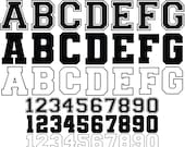 Varsity Font Svg, Varsity Letters Svg, Varsity Alphabet, Jersey Font Svg, College Font, Sports Font, Football Font, For Cricut, Silhouette
