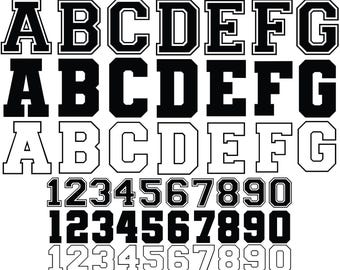 Varsity Font Svg, Varsity Letters Svg, Varsity Alphabet, Jersey Font Svg, Sports Font, College Font, Football Font, For Cricut, Silhouette