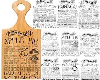 Christmas Recipe Svg Bundle, Recipe Svg, Kitchen Svg, Engraving Svg, Hot Cocoa Svg, Farmhouse Kitchen Svg, Cookie Recipe Svg, Cut For Cricut