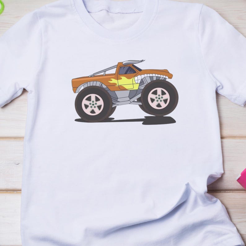 Monster Truck Png Bundle, Big Truck Sublimation Designs, Kids Monster Truck, Offroad Truck, Monster Truck Clipart, Truck Clipart, for Cricut image 5