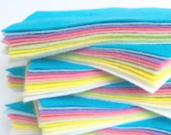 54 No 1mm Turquoise Merino Wool Felt A4 Sheet