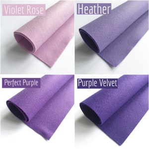22cm x 22cm Polyester Felt Sheet Pick and Mix Choose from 50 Colours Soft Craft Felt 1mm thick image 5