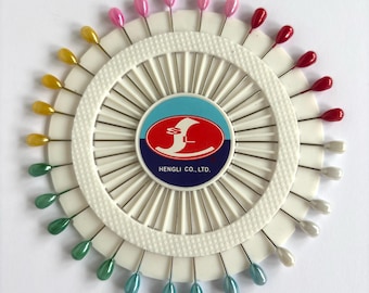 Pin wheel - 30 large pearl headed pins