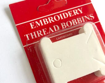 Embroidery Thread Bobbins - Card - Pack of 50