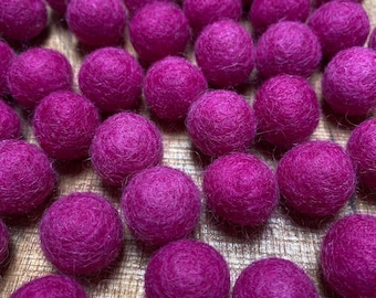 Thistle Felt Balls - 2cm diameter - Pack of 10 Wool Felted Balls