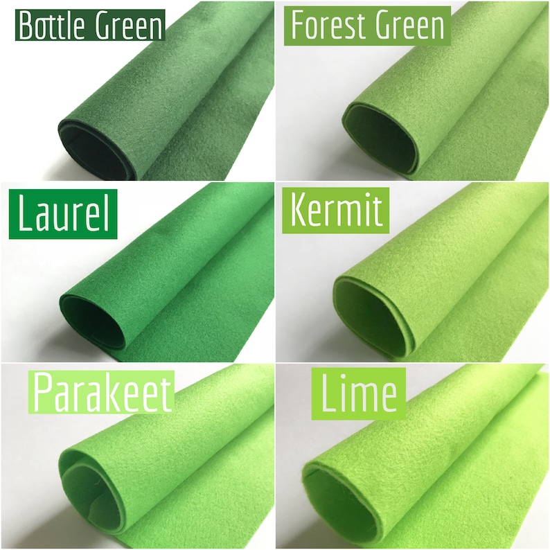 27cm x 33cm Polyester Felt Sheet - Pick and Mix - Choose from 50+ Colours!! - Soft Craft Felt - 1mm thick image 3
