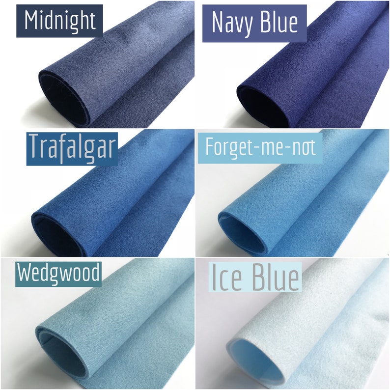 27cm x 33cm Polyester Felt Sheet - Pick and Mix - Choose from 50+ Colours!! - Soft Craft Felt - 1mm thick image 2