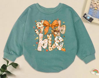 Gobble Coquette Thanksgiving Romper/ Thanksgiving Turkey/ Cute Little Turkey Baby Clothes/ Preppy Gobble Baby/ Fall Bodysuit
