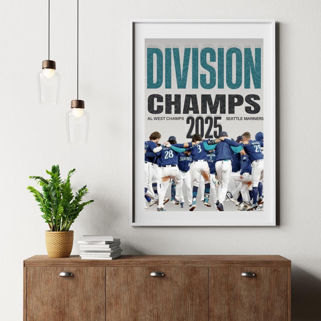 Seattle シアトルマリナーズ DIVISION CHAMPS 2025 Tシャツ Lサイズ