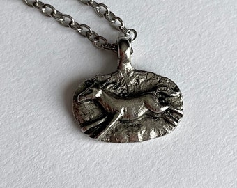 Silver Horse Necklace