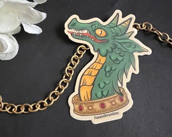 Medieval Dragon Vinyl Sticker