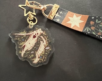 Unicorn Medieval Knightcore Lanyard Keychain