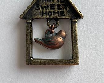 Home Sweet Home Birdhouse Charm Necklace