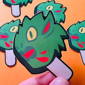 Chupacabra Cryptid Ice Cream Sticker