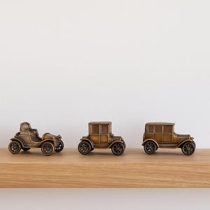 1900s Banthrico Inc. Vintage Car Coin Bank Set of 3 | Vintage Coin Bank | Ford Car Coin Bank | Vintage Decor | Vintage Car Collection