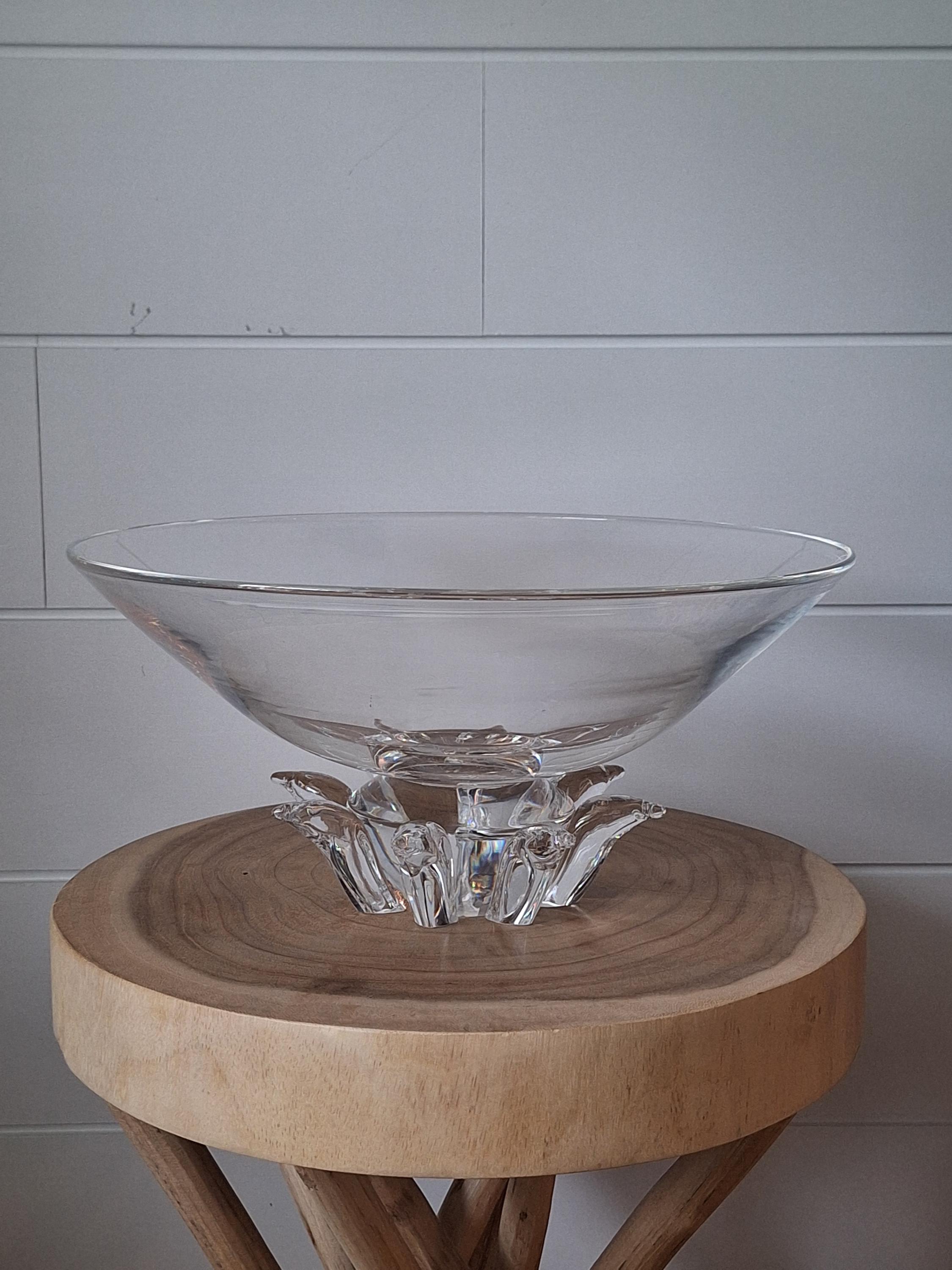 ヴィンテージ スチューベン クリスタル ピオニー ボウル：ミッド