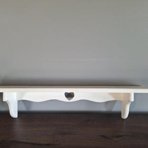 Off-White Heart Wall Shelf | Wall Shelf | Wall Decor | White Shelf