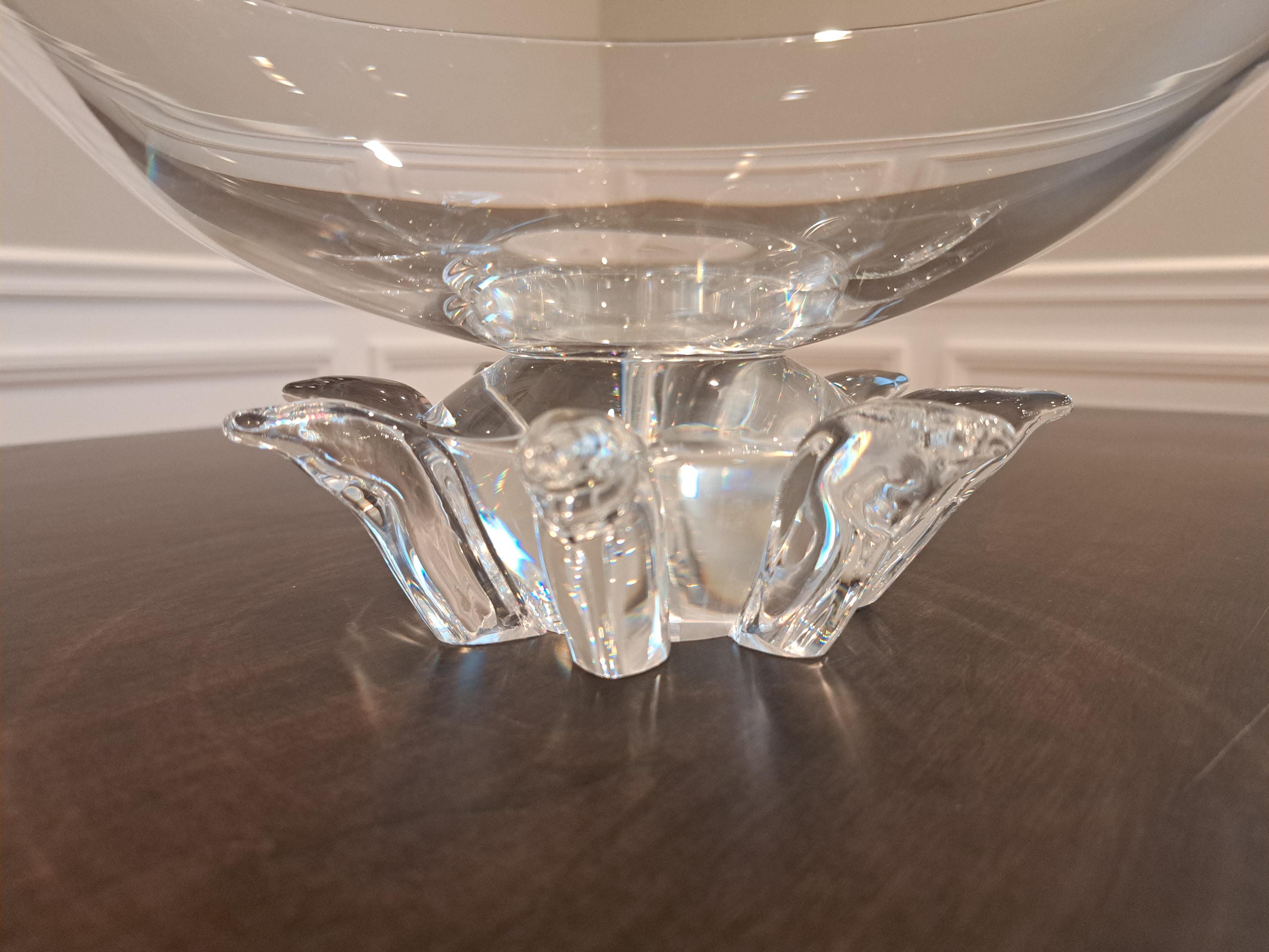 ヴィンテージ スチューベン クリスタル ピオニー ボウル：ミッド