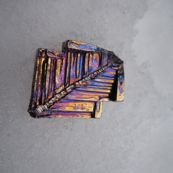 Bismuth Crystal- Unique Purple Rainbow Color and Shape