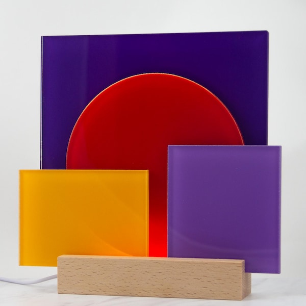 Soft light modern design acrylic lamp | Shapes