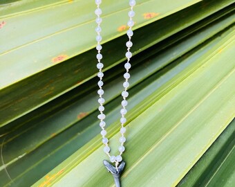 Beach Vibes Shark Tooth Necklace – Pearls + Stones, Surfer Style Jewelry