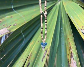 Ocean Vibes Shark Tooth Necklace – Surfer & Beach Style Jewelry
