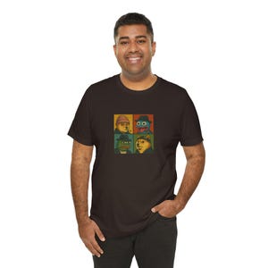 Crypto Meme TShirt Pepe, Brett, Doge, Wif | GTA Pop Art Style Memecoin Tee | Funny Gangster Crypto Shirt | Funny Memecoin Gift