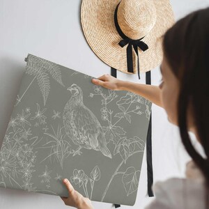 Woodland Dreams – Botanical Forest Wallpaper for Kids | Fox, Rabbit & Ferns Mural | Sage Green Nursery Wallpaper, 6-117R color 2 image 4