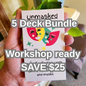 Unmasked: 5 Deck Bundle (Perfect for Group work). 40 Self-Reflection Cards to help explore the real you.