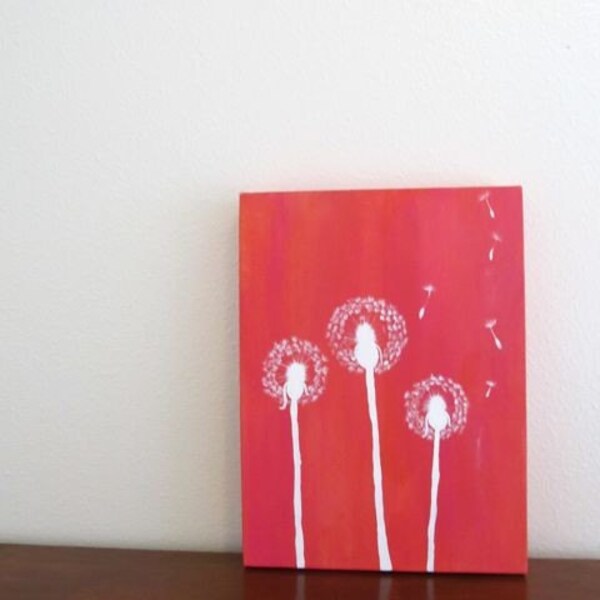 Original Acrylic Painting on 9x12 Canvas --Wishin'