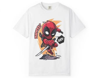 Comfort Colors Deadpool T-shirt, vintage superheld graphic T-shirt