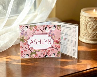 Gepersonaliseerde mahjongkaart hoes en beschermhoes National Mahjong League-kaart - groot NMJL - cadeau gastvrouw Moederdag verjaardag kerstmis